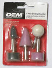 OEM 5 Piece Grinding Wheel Set Cone Cylinder & Ball 1/4 Shank 25,000 RPM 25840