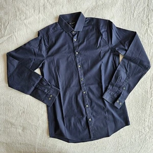 TIGER OF SWEDEN men's long-sleeved shirt, navy blue, size 40, slim fit - Picture 1 of 4