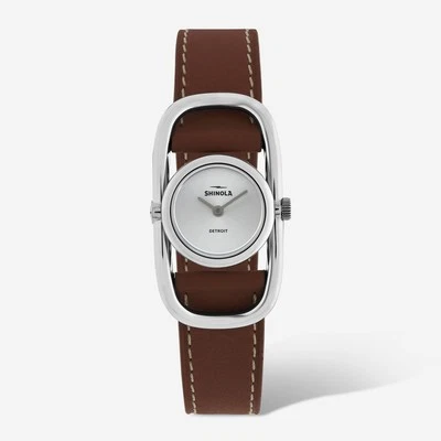 NUEVO SHINOLA Detroit Para Mujer The Bike Lock S0120226482 Reloj Esfera Plateada $600 Foto 1 de 4