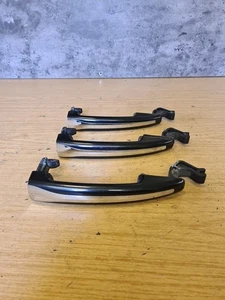 2009 CITROEN C3 PICASSO EXTERIOR DOOR HANDLE SET BLACK CHROME 9684522477 - Picture 1 of 14