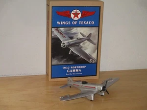 Banco de monedas de avión de plata Northrop Gamma Ertl Wings of Texaco 1932 segunda serie - Imagen 1 de 4
