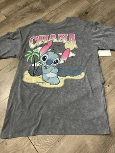 Disney Stitch Ohana T-shirt Size XS (0-2) New - Picture 1 of 3