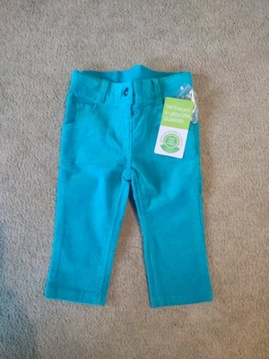 Topomini Cordhose Gr 74 Türkis Mädchen Hose Cord - Bild 1 von 2