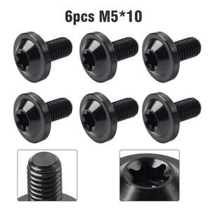Titanschrauben M5 Truss-Torx-Schrauben M5 x 10 mm für Fahrrad-Motorrad 6pcs - Bild 1 von 11