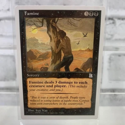 1999 Magic The Gathering: Portal Three Kingdoms Famine 75/180 - Image 1 of 2