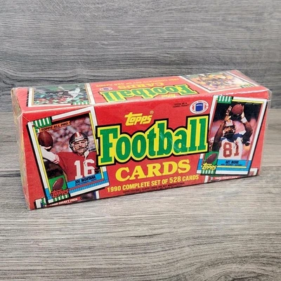 1990 Topps Football Complete Factory Sealed 528 Card Set NFL Vintage - Image 1 of 3