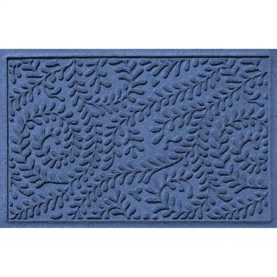 Waterhog самшит темно-синий 23 дюйма X 35 дюймов Коврик для дверей для помещений и улицы из полиэстера ПЭТ - Изображение 1 из 4