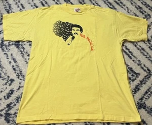 Vintage X-Large XLARGE RICHARD PRYOR “APPLAUSE” Yellow Sz XLARGE T-Shirt Y2k - Picture 1 of 6