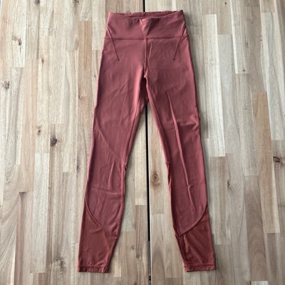 Lululemon Everlux And Mesh High-Rise 25” Leggings In Dark Terracotta US2/UK6 - Image 1 of 4