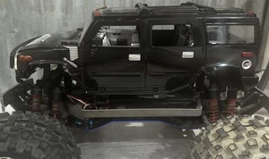 1/10 RC Hummer H2 Body! Hard Plastic- New Bright? Radio Shack? With Light Kit - Picture 1 of 22