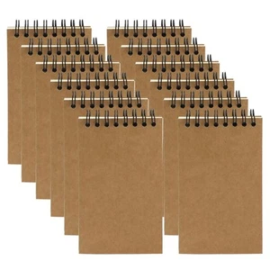 12 Pack Pocket Notebooks, 3x5 Small Notepads, Mini Spiral Notebooks, 60 Sheet... - Picture 1 of 7