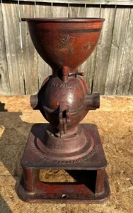 Antique ENTERPRISE MFG Co Coffee Mill Cast Iron Grinder for PARTS or RESTORATION - Picture 1 of 24
