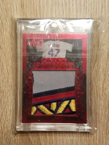 Tom Glavine 2017 Leaf Q SP 5 Color Jumbo Patch Perfect Spectrum Red 3/3 ebay 1/1