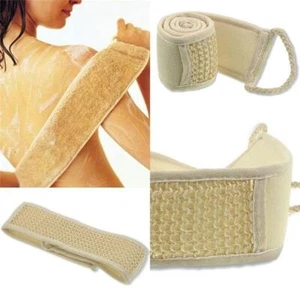 Exfoliating Loofah Loofa Back Strap Bath Shower Body Scrubber Brush New GOOD - Picture 1 of 14
