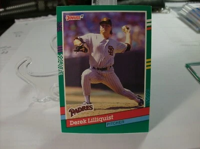 1991 Donruss Baseball #570c - Derek Lilliquist VAR - San Diego Padres  91-644 - Image 1 of 2