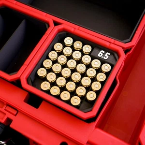 Ammo Bin For Milwaukee Packout 6.5 Creedmoor | Deep Square Caliber Storage Can - Picture 1 of 4