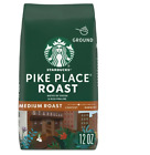 Starbucks Pike Place Roast, Medium Roast Ground Coffee, 100% Arabica, 12 oz