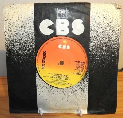 Boz Scaggs Hollywood 1977 UK 7" vinyl single S CBS 5836 Excellent - Image 1 of 2