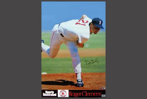 Roger Clemens 1991 Red Sox VINTAGE ORIGINAL Sports Illustrated SI 23x35 POSTER Cover