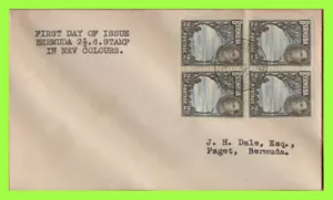 Bermuda 1941 KGVI 2½d light blue & sepia black on plain First Day Cover - Picture 1 of 1