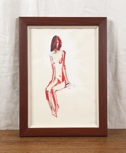 Nudo femminile, figura femminile, dipinto ad olio, artista ucraino Zapotochny - Foto 1 di 7