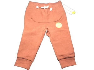 NWT Cat & Jack Pants Sweats Fiery Brown Size 18M Reinforced Knee - Picture 1 of 3