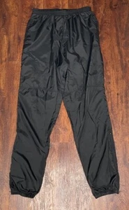 Vintage 90s Nike Windbreaker Pants Mens Medium Black Athletic Nylon Track Pants - Picture 1 of 11