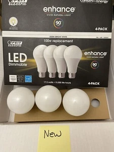 8 NEW light bulbs -Assorted FEIT LED, GE soft white, FEIT conserve energy KK79 - Picture 1 of 2