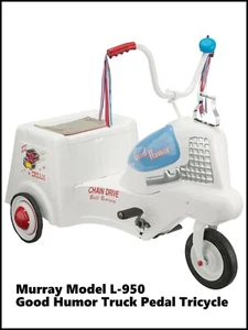 Good Humor Truck Pedal Tricycle NEW Metal Sign: Murray Model L-950 - Large Size - Picture 1 of 1