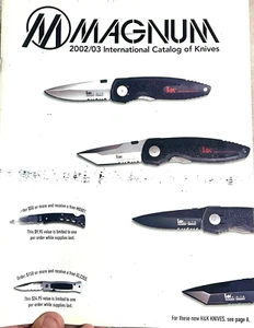 VINTAGE 2002 / 2003 MAGNUM INTERNATIONAL CATALOG OF KNIFE - 36 PAGES - Bild 1 von 17