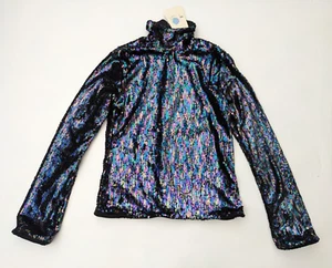 MADS NORGAARD Trevor Sequin Long Sleeve Top - S - Picture 1 of 4