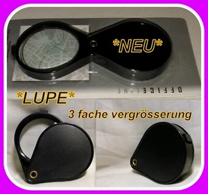 💗Schlagt zu✿LUPE 3 FACHE VERGRÖSSERUNG Handlupe Lesehilfe*NEU* - Bild 1 von 1