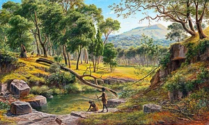 Warrenheip Hills near Ballarat by Eugene von Guerard A1 Quality Art Print - Picture 1 of 1