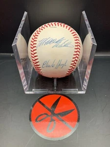 Mookie Wilson Charlie Hugh Signed Baseball New York Mets - Picture 1 of 2