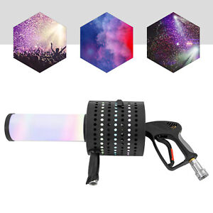 LED CO2 Confetti Hand Jet Gun Shooter Cannon for Party Disco Nightclub 10ft Pants