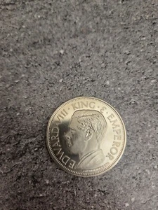RARE EDWARD VIII GREAT BRITAIN 1936 SILVER PROOF PATTERN FANTASY CROWN by HEARN - Picture 1 of 2