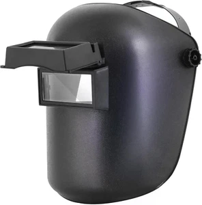 Careta de Soldar 3.86"x1.61", Visera Abatible con Sombrero Ajustable - Imagen 1 de 12