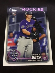 2024 Topps Update Series - Rookie Debut #US198 Jordan Beck (RC) - Picture 1 of 1