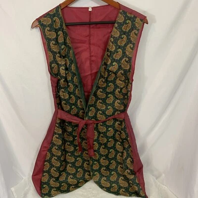 Chaleco Bohemio Multicolor Frente Abierto Transparente Costuras Serged Talla S Foto 1 de 4