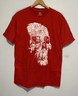 Camiseta De Colección Y2K Película de Terror Mediana Película de Terror Saw Chucky Freddy Krueger Gótico Foto 1 de 4