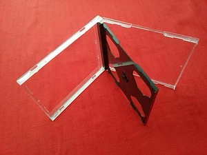 1 Double CD Maxi Jewel Case 10.4mm Spine Standard for 2 CDs with Black Tray New - Afbeelding 1 van 6