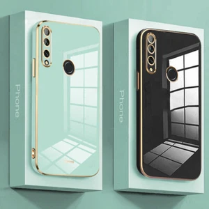 Slim Plating Soft TPU Back Case For Huawei Y6P Y9S Y9 Prime 2019 P Smart Z Cover - Picture 1 of 19
