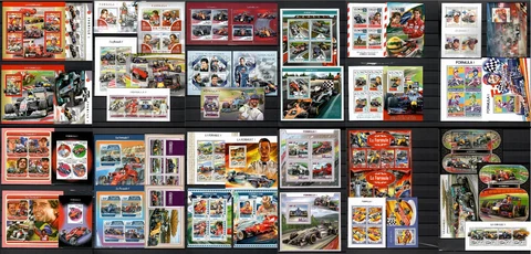 FORMULA 1 racing cars & drivers 46 sheets MNH Collection [2] 2017-2018 #CNA173 Cover