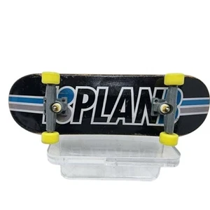 Tech Deck Mini Skateboard Plan B Striped Miniature Fingerboard 4 in Black Blue - Picture 1 of 4