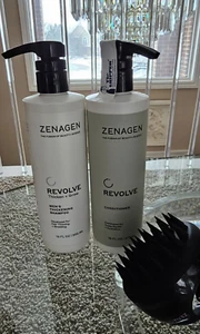 Zenagen Revolve Mens Shampoo & Conditioner Hair loss treatment 16ozea. +Massager - Picture 1 of 7