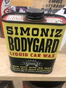 Vintage Can 1950s automobile SIMONIZ bodyguard car wax display can￼ Gas Oil - Picture 1 of 12