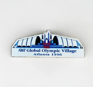 ATT Global Olympic Village Atlanta 1996 Lapel Hat Pin W - Picture 1 of 5