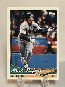 1994 Topps #340 Mark McGwire - Oakland Athletics S706 - Picture 1 of 2