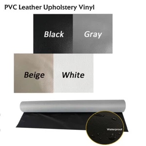 Vinyl Fabric Upholstery Material Marine Grade Faux Leather Outdoor Boat Car Home - Picture 1 of 14