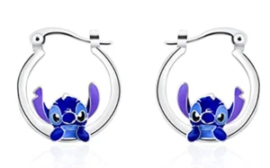 Lindos pendientes de aro de puntada para niños - Imagen 1 de 5